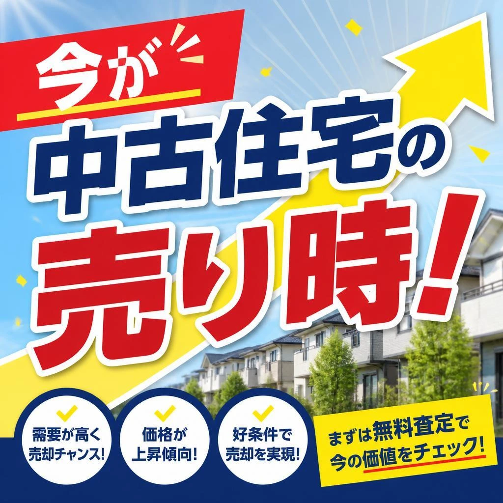 今が中古住宅の売り時！