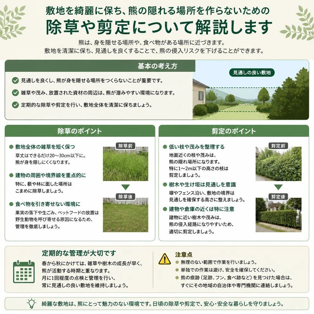 4. 敷地管理と除草・剪定の重要性