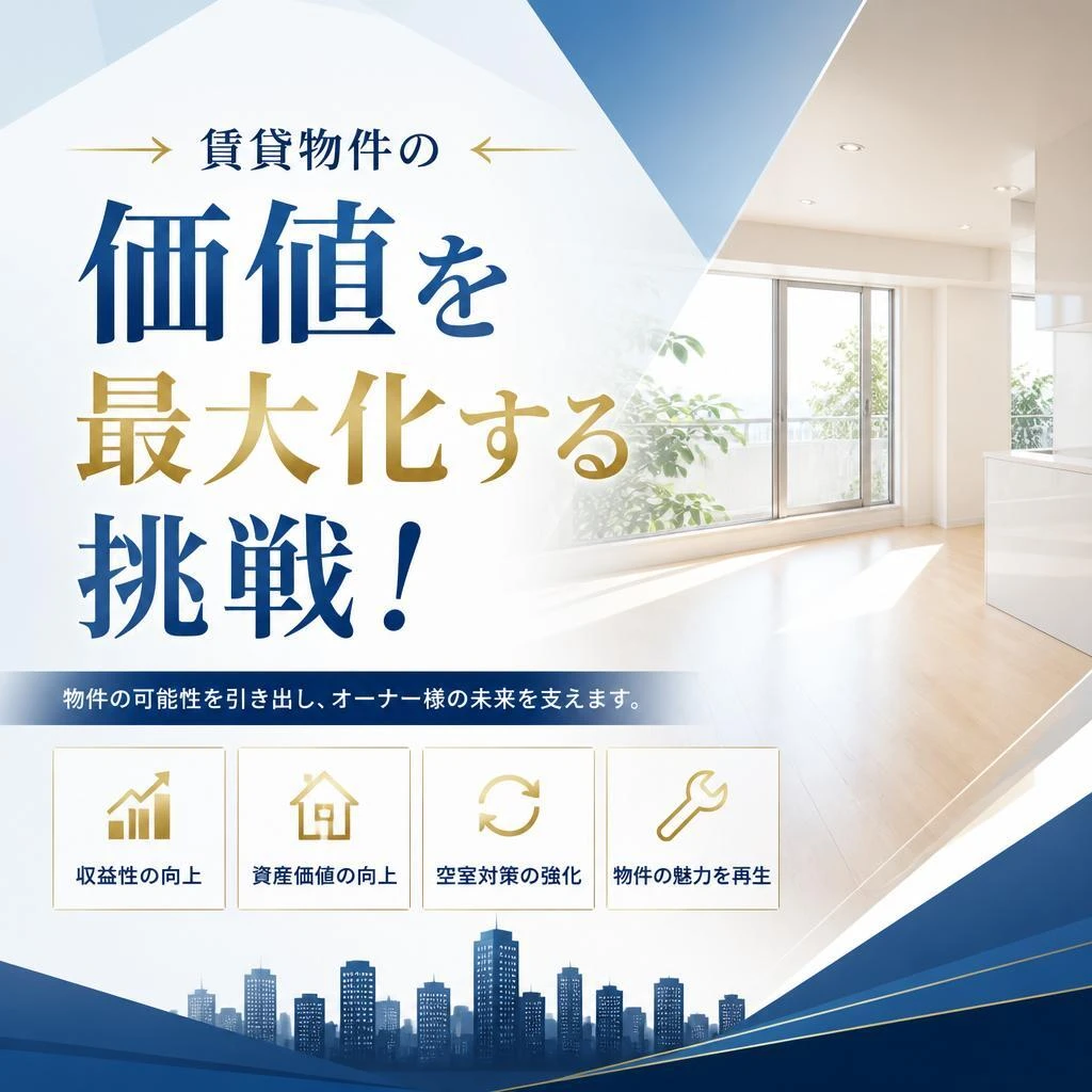賃貸物件の価値を最大化する挑戦！