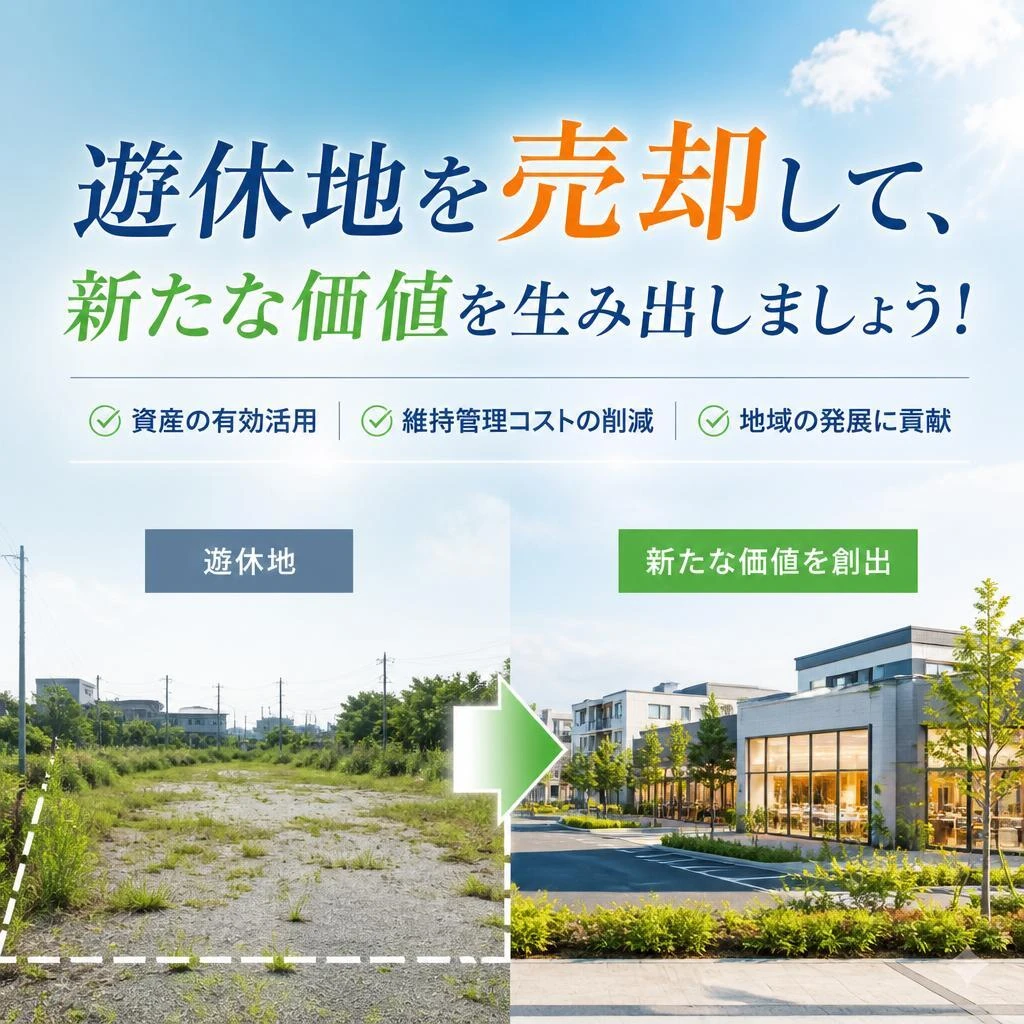 遊休地を売却して、新たな価値を生み出しましょう！