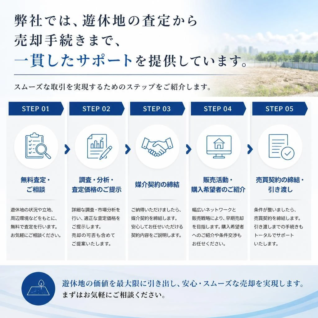 簡単ステップでの売却手続き